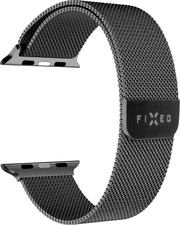 Immagine prodotto Fixed Maglia in metallo fino all'Apple Watch 42/44/45/49mm Sort (49 mm, Acciaio inossidabile, Metallo)