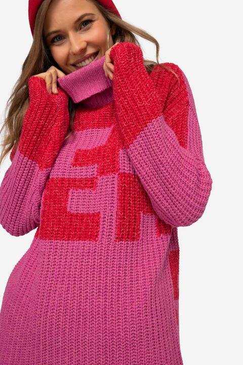 Actual product image Laurasøn Color Block Turtleneck Sea Sweatshirt (XL)