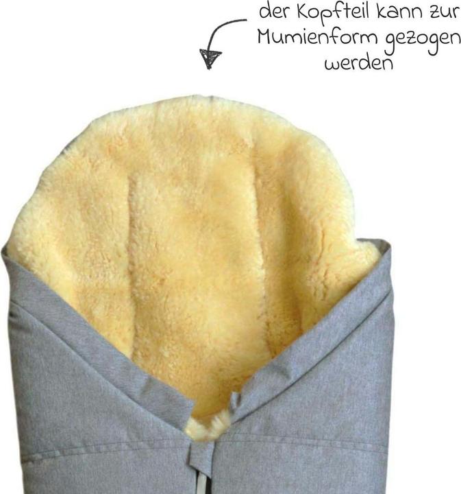 Image du produit Kaiser Baby Kaiser Lammfell Fusssack Iglu 2.0, light grey melange