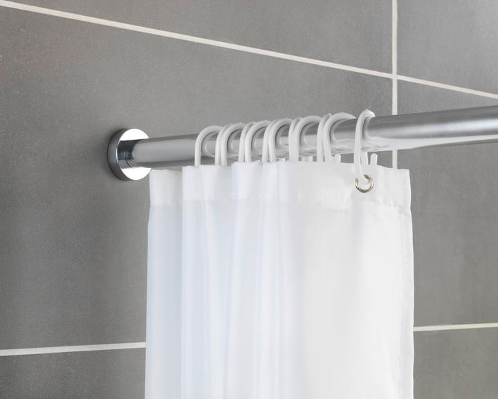 Actual product image Wenko Luz metal telescopic shower curtain rail