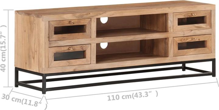 Produktbild vidaXL TV-Schrank (110 x 30 x 40 cm)