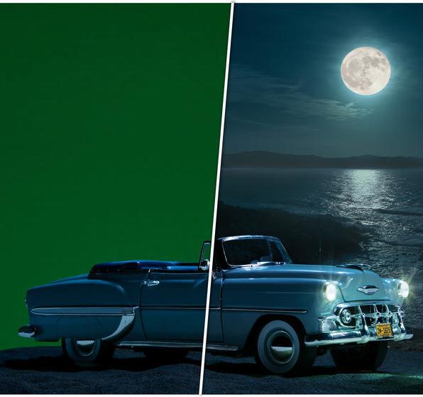 Actual product image Westcott X-Drop Green Screen Background (150 cm, 210 cm)