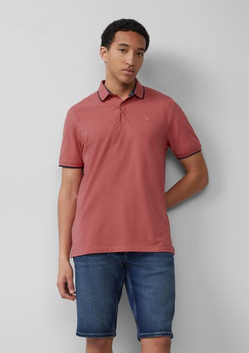 Produktbild S.Oliver Polo-Shirt Sportives Piqué-Poloshirt mit Kontrast-Details (L)