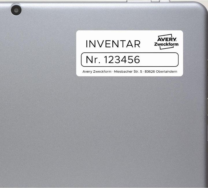 Actual product image Avery Kraftkleber-Etiketten