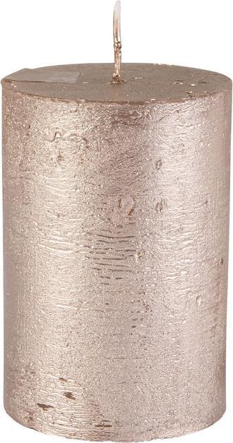 müller Kerzen Stumpenkerze - Polar - ca. 7 x 10 cm - gold (1 Stk.)