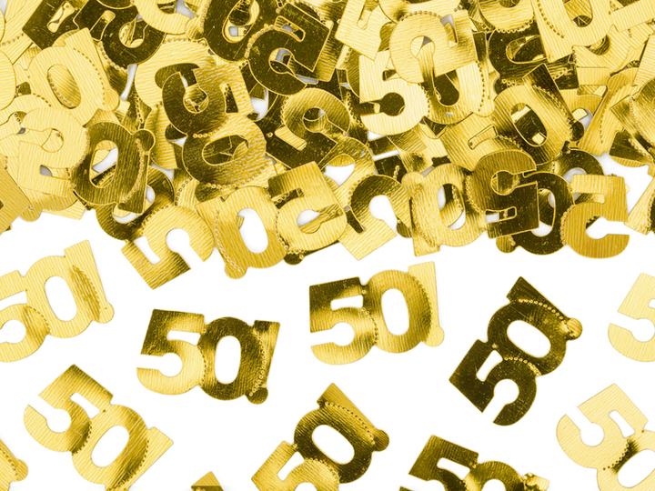 Produktbild Partydeco Metallisches Konfetti 50 Jahre