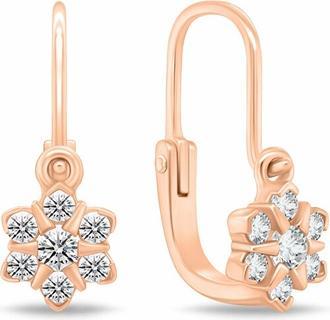 Actual product image Brilio Silver - Dazzling Girl's Gold Plated Earrings EA188R