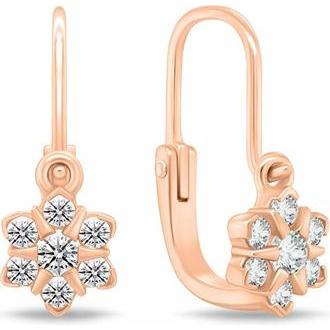Brilio, Ohrringe, Silver - Dazzling Girl's Gold Plated Earrings EA188R