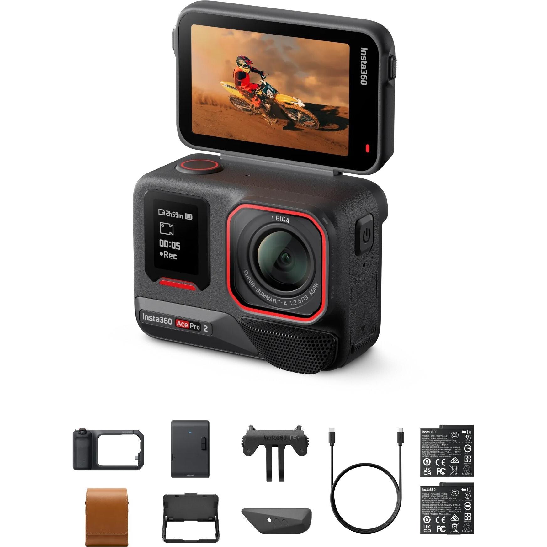 Insta360 Ace Pro 2 Flash Print Bundle Action Camera (30p, Bluetooth, WiFi), Action cam