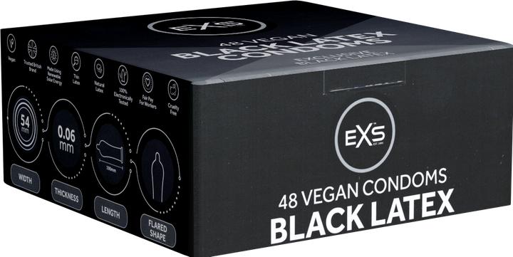 Actual product image EXS Black Latex - Condoms - 48 Pieces (48 pcs.)