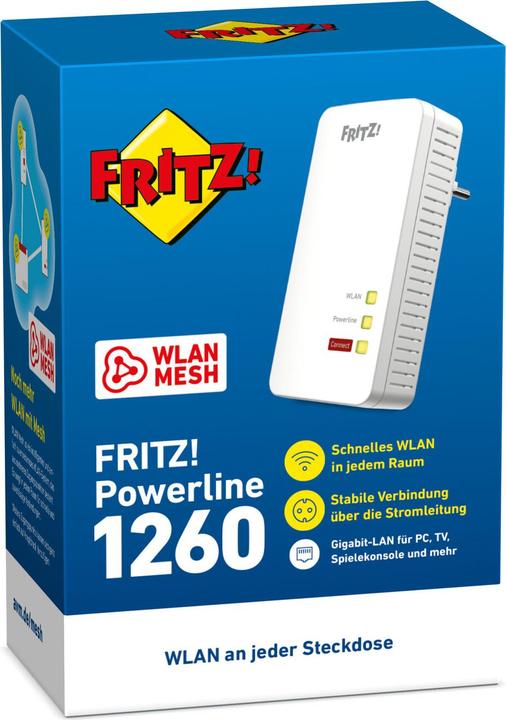 Produktbild FRITZ! Powerline 1260 (1200 Mbit/s)