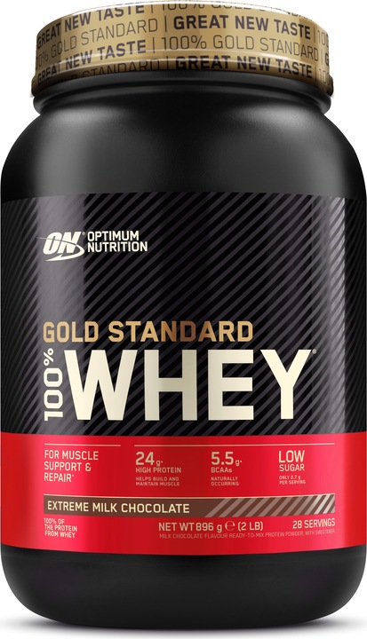 Produktbild Optimum Nutrition Gold Standard 100% Whey (Extreme Milch Chocolate, 1 Stk., 896 g)