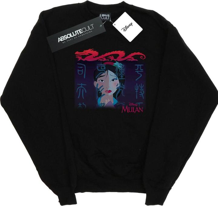 Actual product image Disney Girls Mulan Geisha Face Sweatshirt (128)