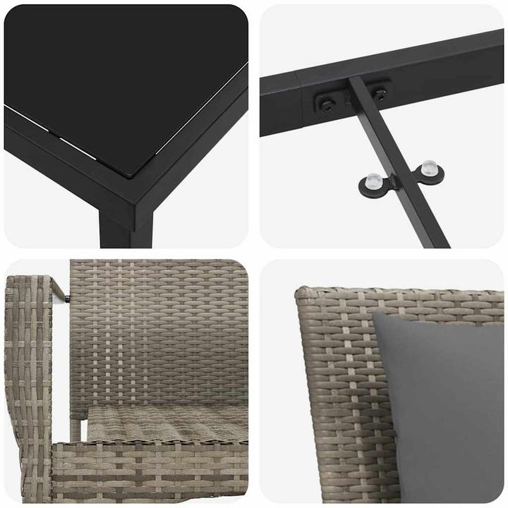 Produktbild vidaXL Garten Essgruppe (80 x 70 x 73 cm)