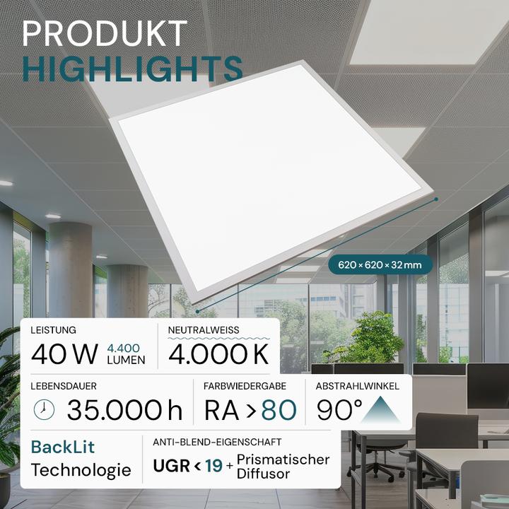 Produktbild Luxula LED-Panel (4400 lm)