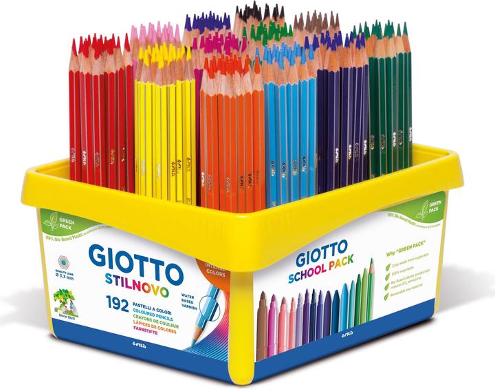 Produktbild Giotto Farbstifte Stilnovo Grosspackung (192x)