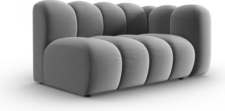 Actual product image Micadoni Velvet Right Modular Sofa, "Lupine", 2 Seats, 145x95x70Made in Europe (2 person sofa)