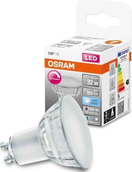 Produktbild Osram Reflektor (GU10, 4.10 W, 350 lm, 1 x, F)