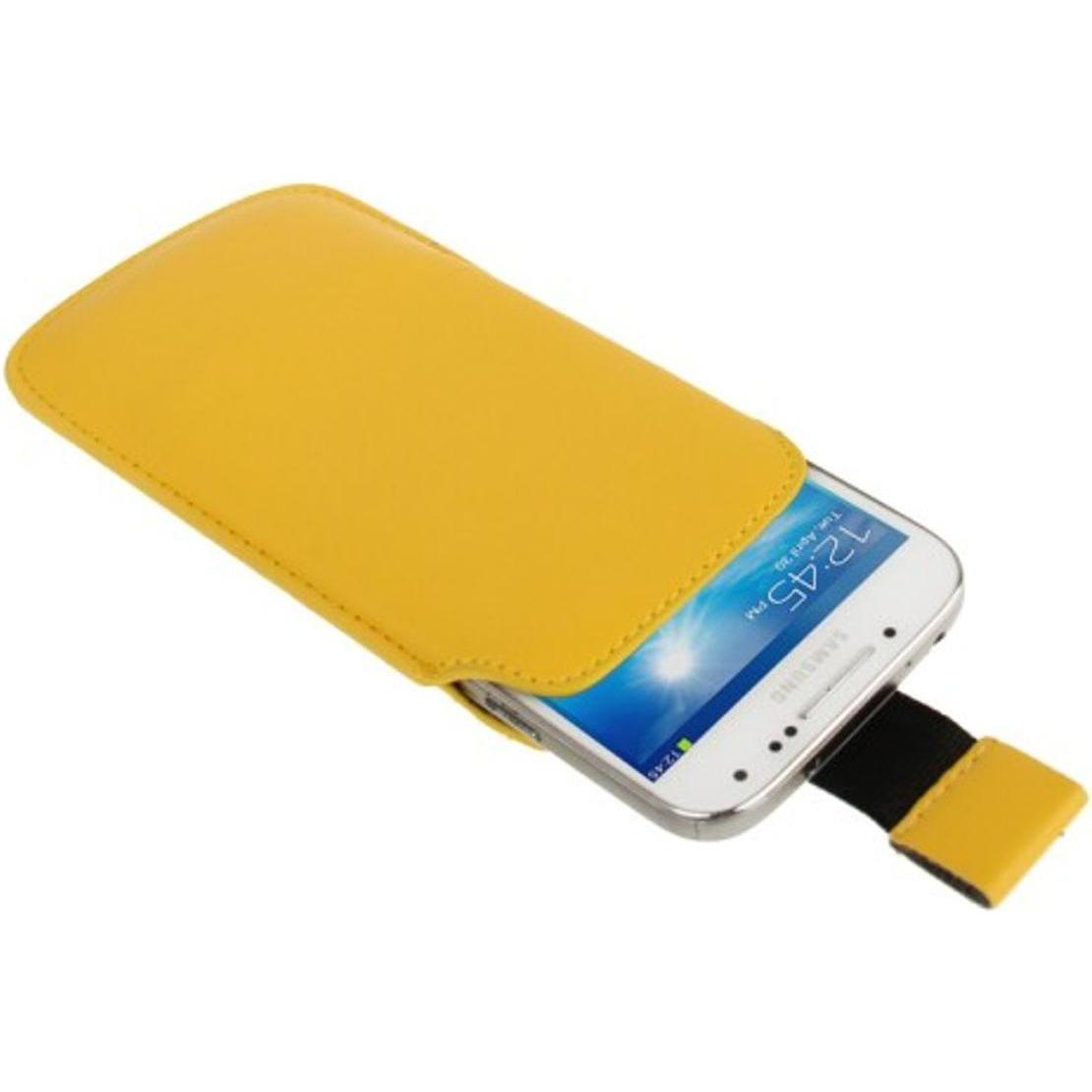 Thumbnail - König Design Handyhülle Tasche Slide Hülle Gelb (Apple iPhone 5, Apple iPhone 5c), Smartphone Hülle, Gelb