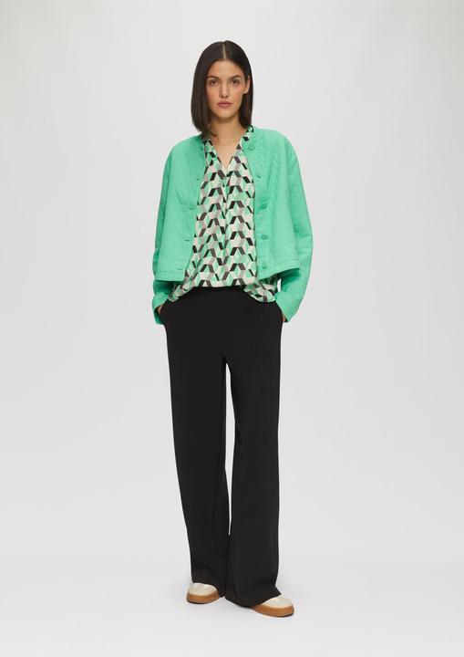 Actual product image s.Oliver Bluse Strukturierte Bluse mit V-Ausschnitt (40)