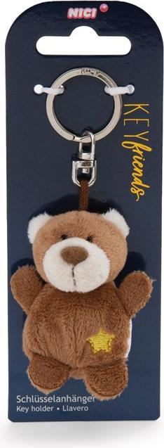 Image du produit Magni NICI Schlüsselanhänger Bär braun mit Stern 5cm