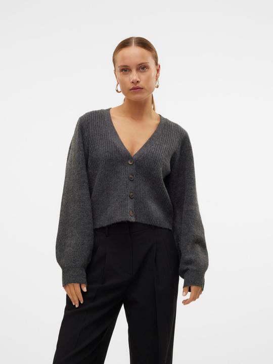 Immagine prodotto Vero Moda Vestibilità regolare Scollo a V Polsini a coste Maniche a palloncino Cardigan Cardigan (L)