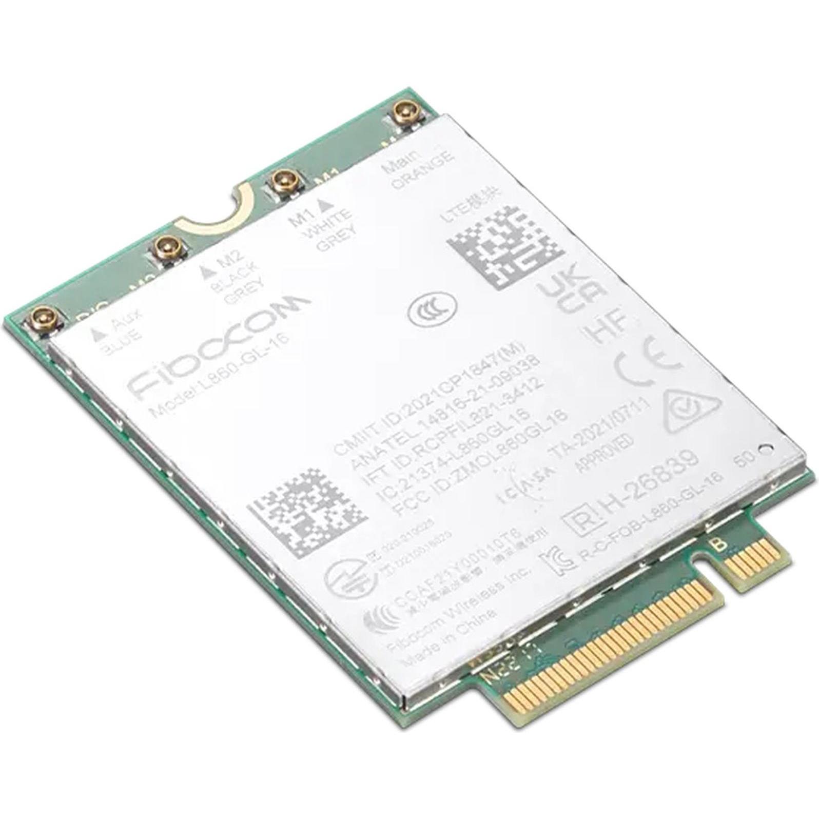 Lenovo ThinkPad Fibocom FM350-GL 5G Sub-6 GHz M.2 WWAN Module for X1 Carbon Gen 11 (M.2 Key B), Netz