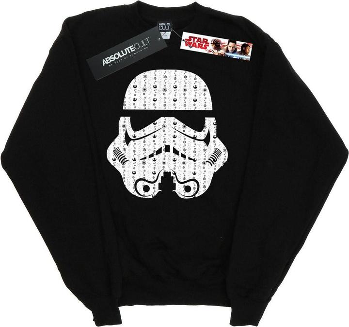Produktbild Star Wars Christmas Stormtrooper Helmet Sweatshirt Jungen (140, 146)