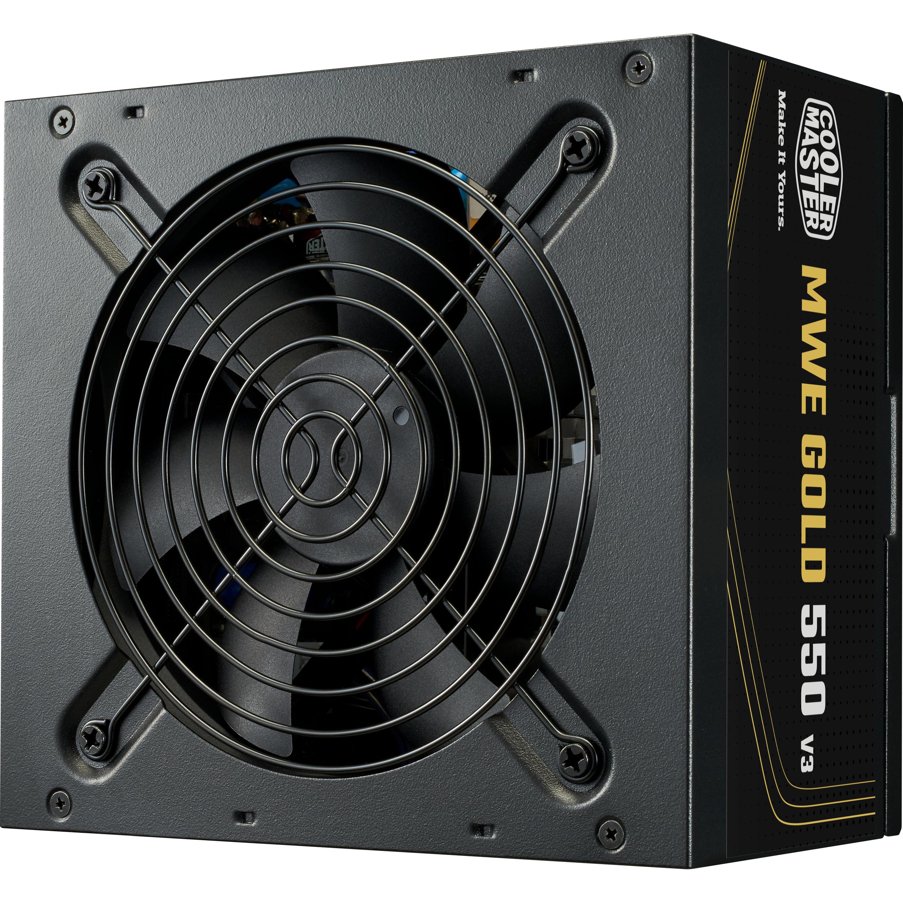 Cooler Master ALIMENTATION ATX MWE GOLD V3 - 550W (NOIR) (550 W), Alimentatore PC, Nero