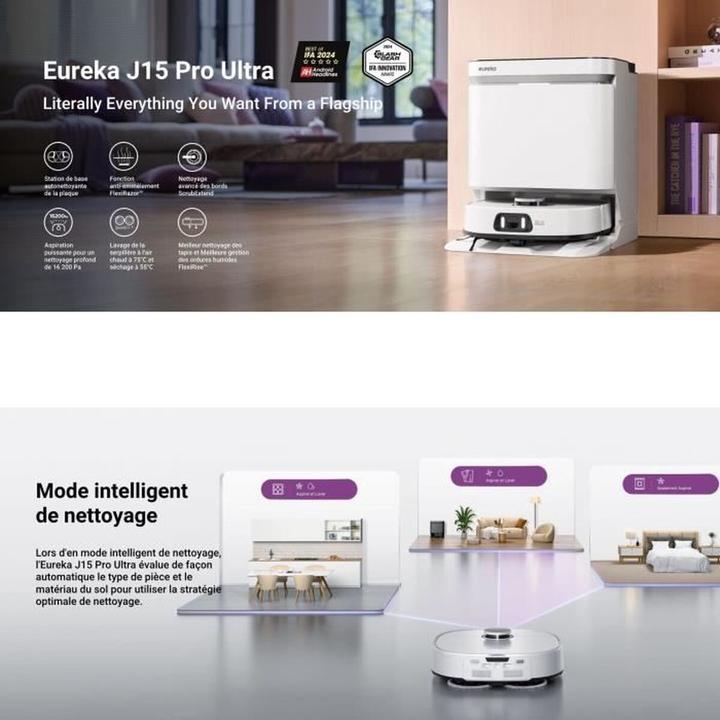 Image du produit Eureka J15 (16200 Pa, Torchon d'essuyage)