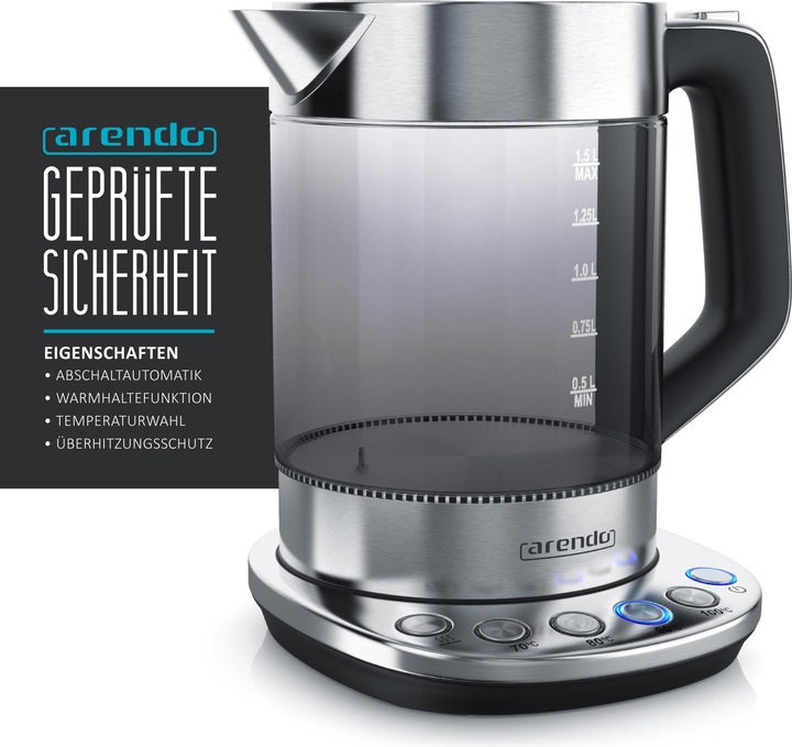 Actual product image Arendo Kettle (1.50 l)