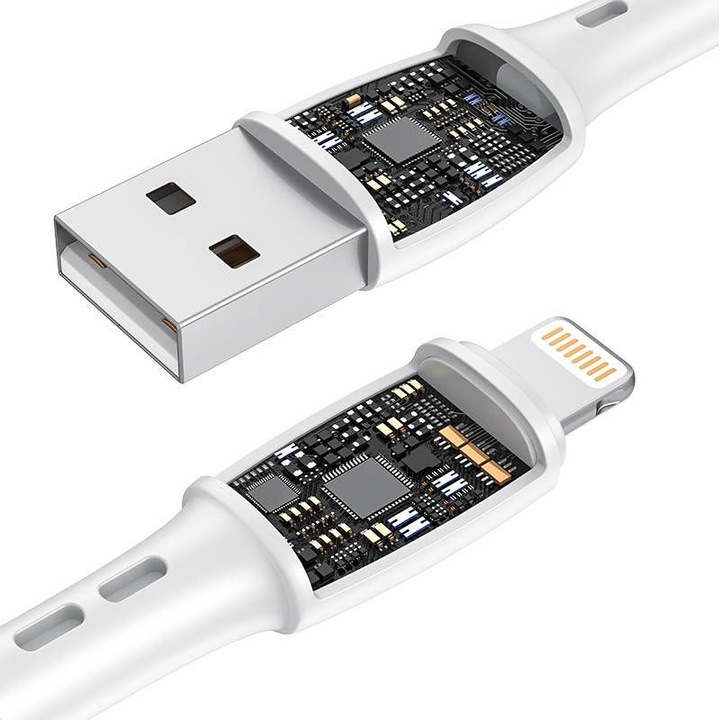 Immagine prodotto Vipfan Cavo da USB a Lightning Racing X05, 3A, 2m (bianco) (2 m, USB 3.0)