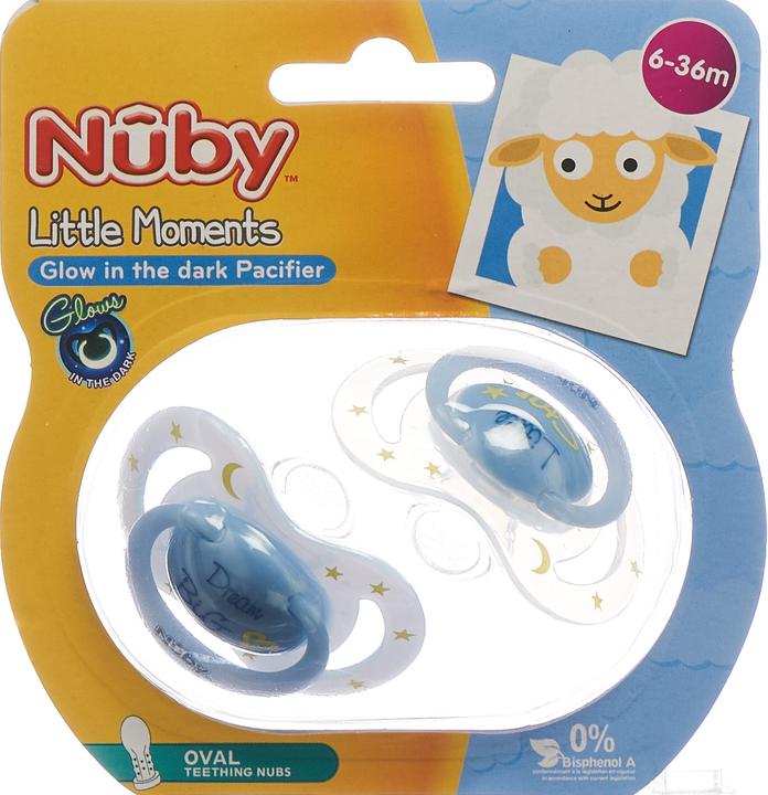 Produktbild Nuby Leuchtnuggi Little Moments 6-36 Monate ovale Form (2 x, ab 6 Monaten)