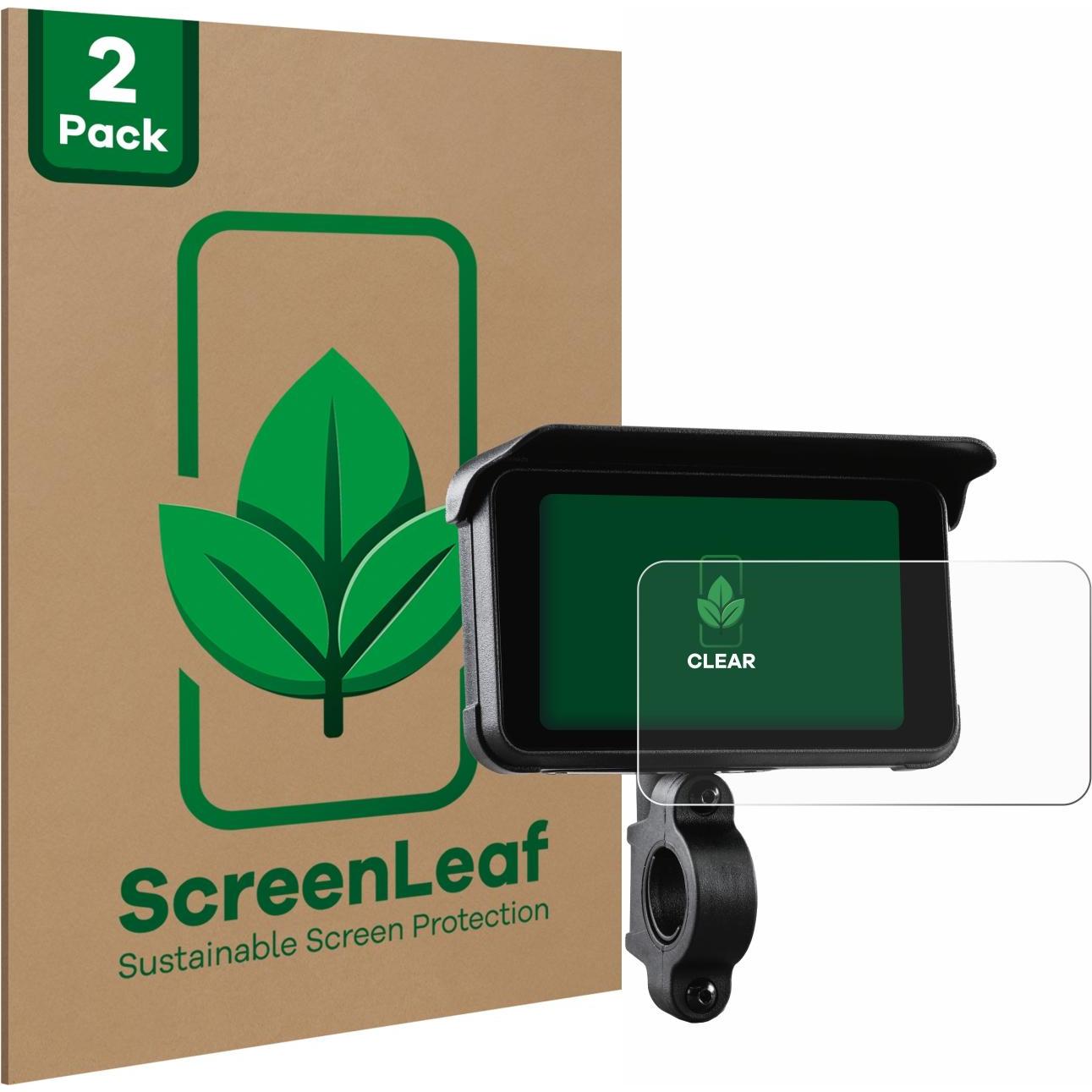 ScreenLeaf, Fahrzeug Navigation Zubehör, Schutzfolie nachhaltiger Displayschutz Display Schutz Folie Klar Transparent