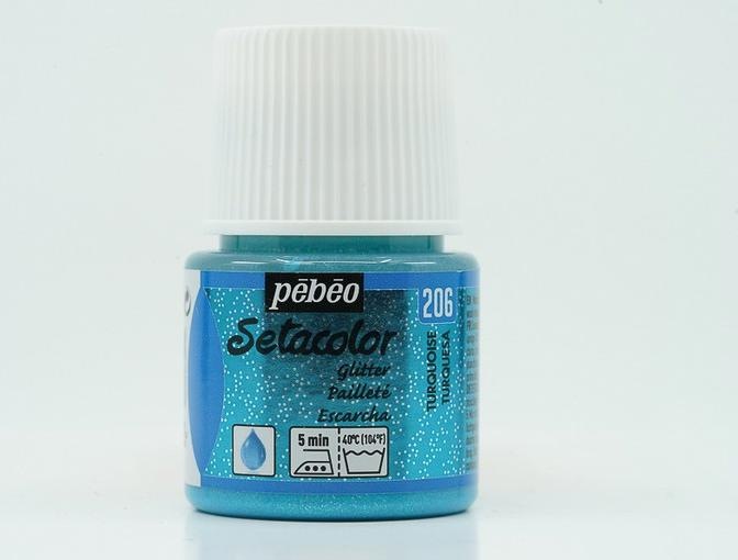 Immagine prodotto Pebeo Setacolor Tessuti Chiari (Turchese, 45 ml)