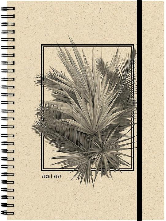 Simplex Schulagenda Graspaier Weekly A5 Frame, 2026/2027, Beige (A5, 1 semaine / 2 pages)