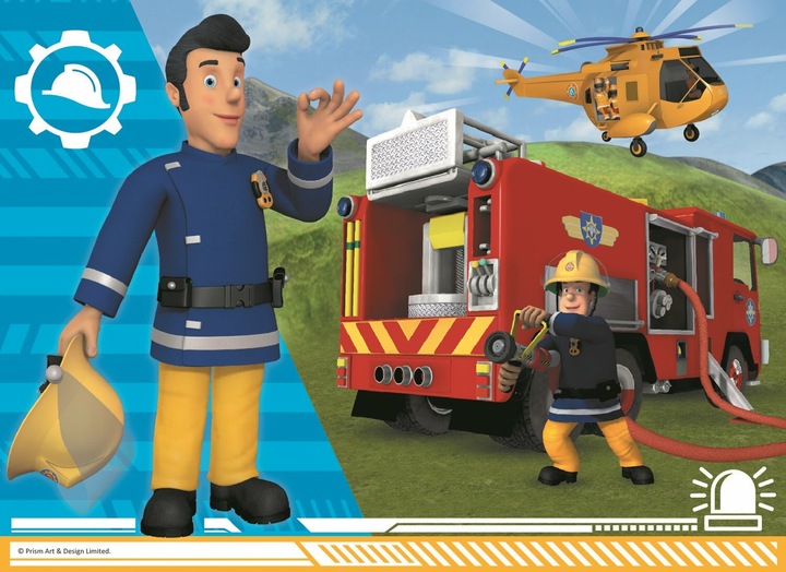 Actual product image Trefl Fireman Sam puzzle: Rescue team 20 pieces