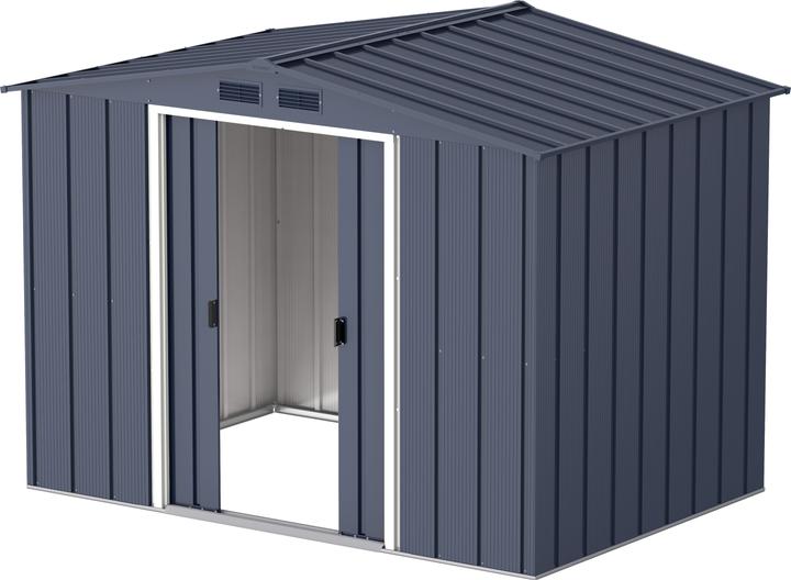 Actual product image Tepro Eco 8x6 shed, anthracite/white