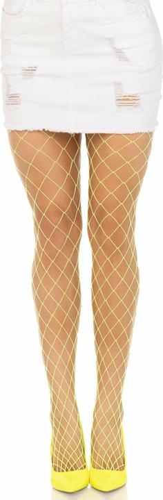 Produktbild Leg Avenue Diamond-Netzstrumpfhosen Gelb (One Size)