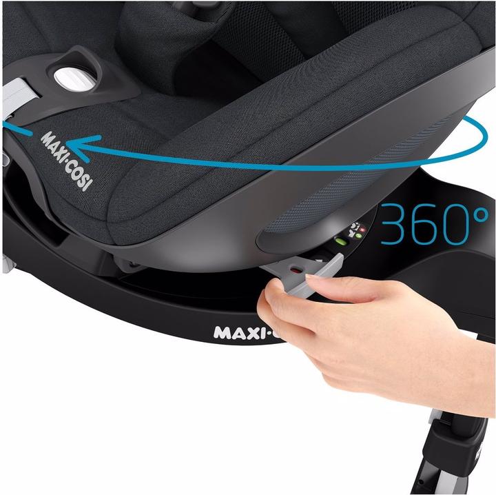 Actual product image Maxi-Cosi Pebble 360 with Familyfix 360 (Baby car seat, ECE R129/i-Size Standard)