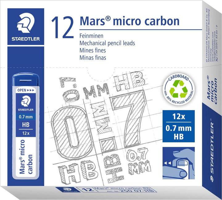 Actual product image Staedtler Mechanical pencil lead (0.70 mm, HB, 12x)