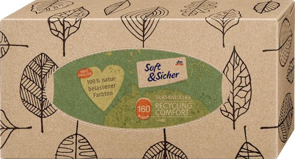 Produktbild dm Soft&Sicher Taschentücherbox Recycling