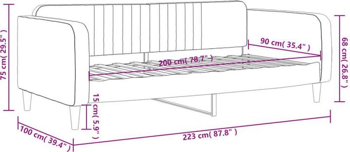 Produktbild vidaXL Tagesbett (4-Sitzer)