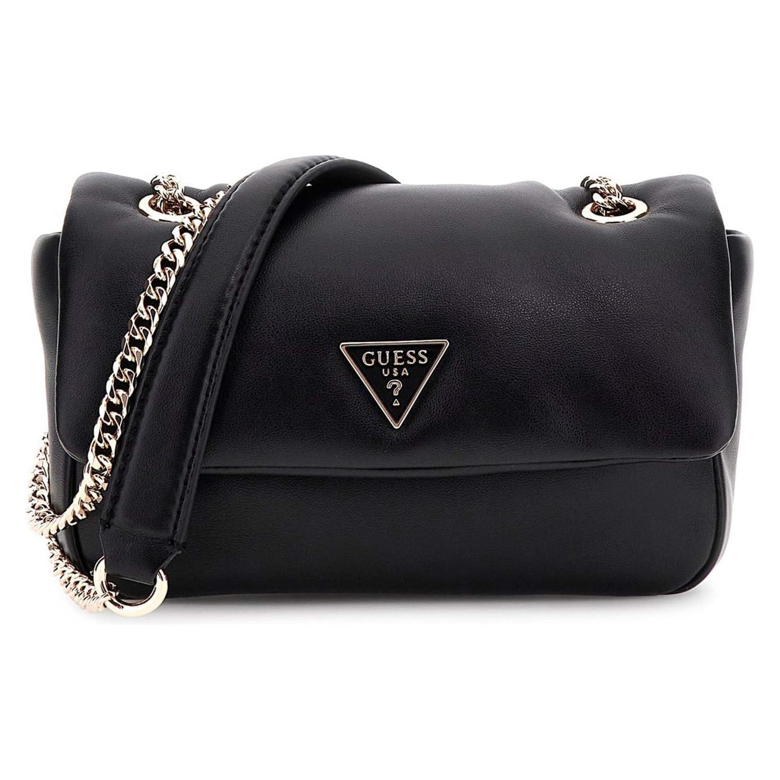Guess, Damen, Handtasche, Sunetra Mini Convertible Crossbody Flap, Schwarz
