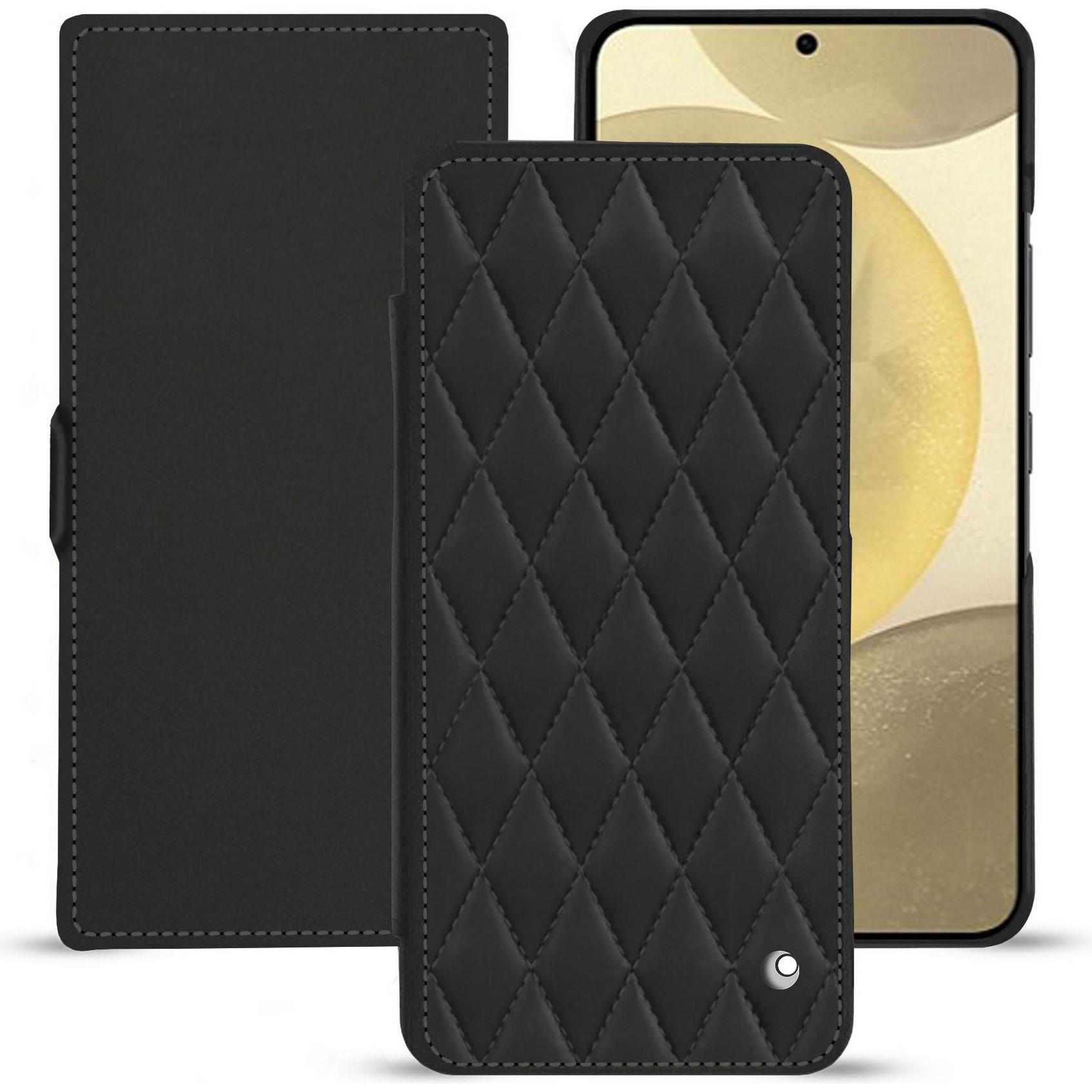 Noreve Lederschutzhülle horizontal (Samsung Galaxy S24+), Smartphone Hülle, Schwarz