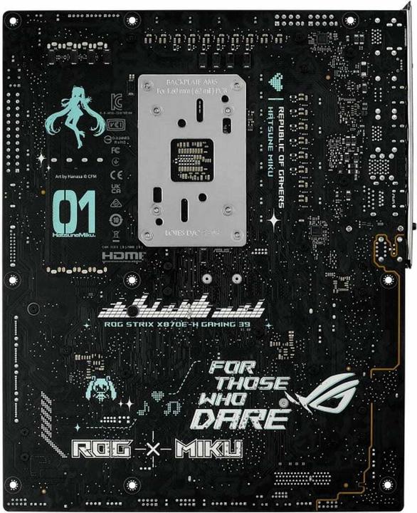 Productafbeelding ASUS ROG STRIX X870E-H GAMING MIKU WIFI7 (ATX, X870E, AM5, DDR5) - Hatsune Miku Edition (AM5, AMD X870E, ATX)