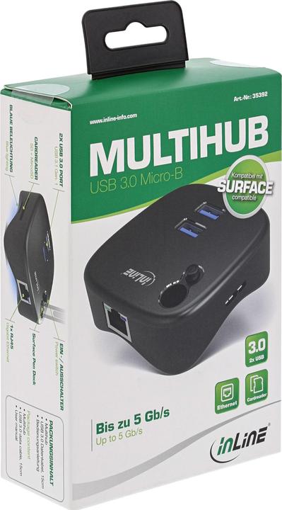 Image du produit InLine Multihub USB 3.0 (USB-A, 2 ports)