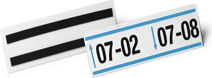 Image du produit Durable Pochette d'étiquettes HARD COVER magnétique 1/2 A5 paysage 10