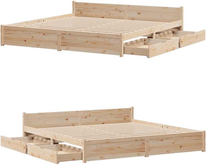 Actual product image vidaXL Bed without mattress 180x200 (180 x 200 cm)