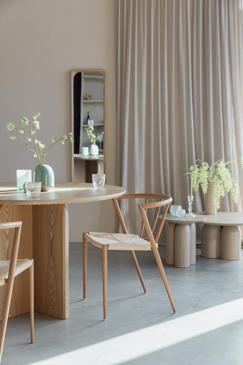 Produktbild White Label Living Dining Table Laurent Natural